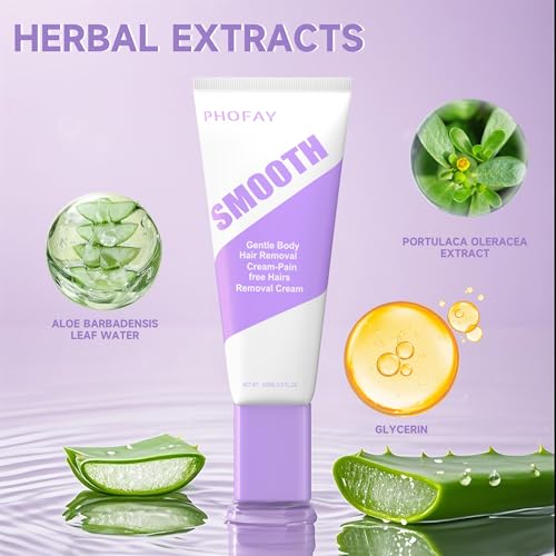 Hair Removal Cream for Men and Women - 3.5 Ounce, Sensitive Skin Formula