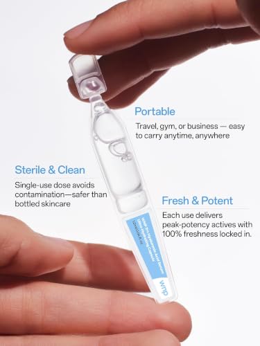 WNP Hyaluronic Acid Serum 3% - Ultra Hydrating Anti-Aging Moisturizer for Sensitive Skin | 30 Single-Use Vials