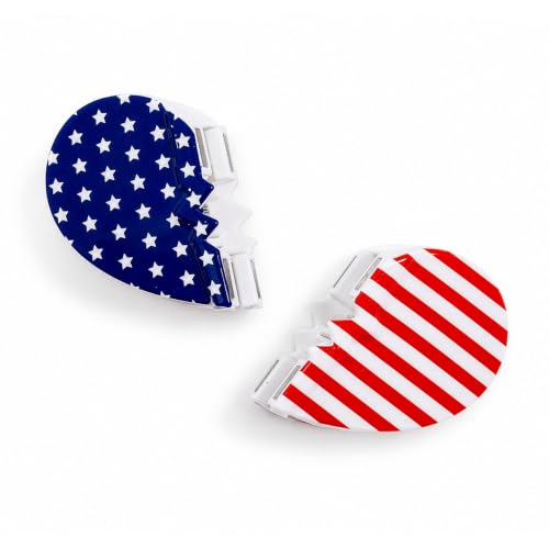 DAFNI KLIX Magnetic Hair Clips – Heart Design, 1 Pair