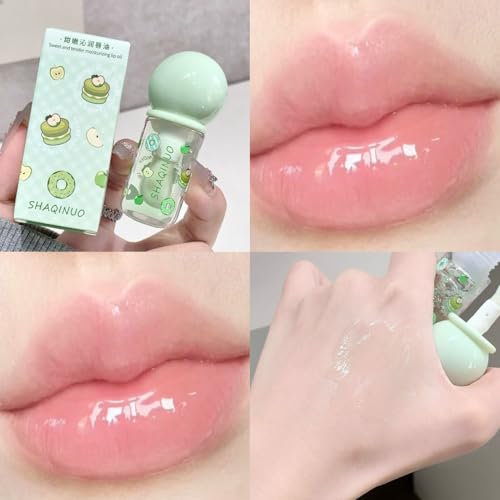 Baorder 4Pcs Hydrating Jelly Lip Gloss Oil Set - Fruit Flavored