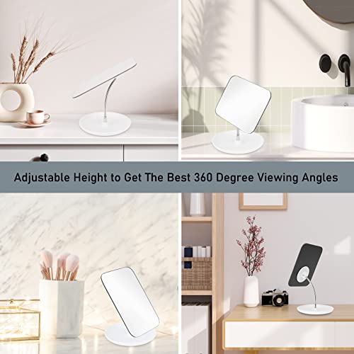Makeup Mirror with Stand - 6.8" Vanity Mirror Gooseneck