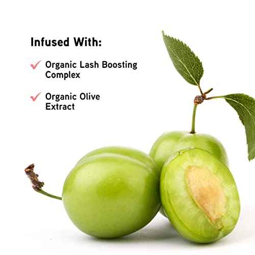 Physicians Formula Organic Wear Lash-Boosting All Natural Mascara, Lifts, Lengthens, For Sensitive Eyes, Dermatologist Tested - Natural Origin Black