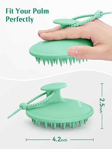 HEETA Silicone Scalp Massager Brush for Hair Growth & Dandruff Relief