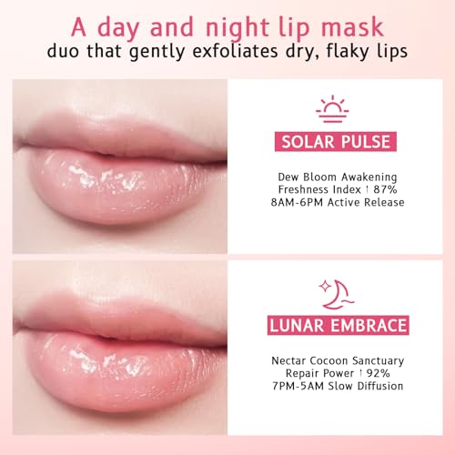 Strawberry Lip Mask & Sugar Scrub Set with Silicone Brush