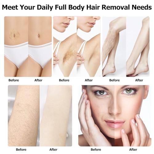 Wax Machine with Hair Removal Kit: Hard Wax Pot, Body Wax Melt Warmer, and 50 Applicator Sticks