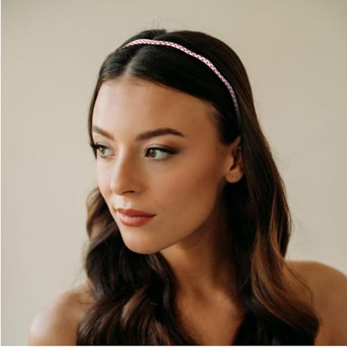 AIBFRID 4-Pack Polka Dot Wavy Headbands for Women & Girls, Non-Slip Lightweight Hair Accessories