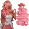 Pink Body Wave Hair Bundles 24 26 28 Inch Brazilian