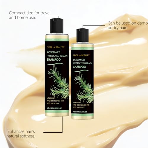Organic Rosemary Keratin Shampoo for Hair Growth & Repair - Nourishing Hair Care