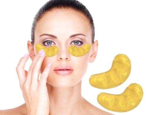 New Crystal 24K Gold Powder Gel Collagen Eye Mask Masks Sheet Patch, Anti Ageing Aging, Remove Bags, Dark Circles & Puffiness, Skincare, Anti Wrinkle, Moisturising, Moisture, Hydrating (80 Pairs)