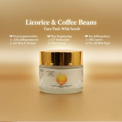 Coffee Face Pack with Scrub, 100ml ? Ayurvedic Cleansing & Exfoliating Formula for Men & Women | Helps Remove Impurities Dead Skin | Refreshing Natural Face Care
