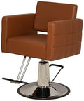 Buy-Rite Icon Salon Styling Chair - Camel Vinyl Hydraulic