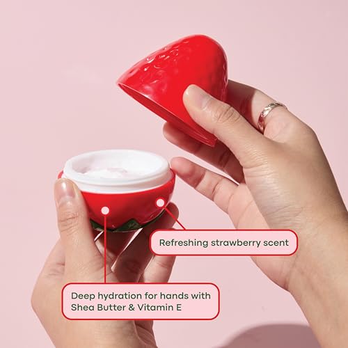 TONYMOLY Very Berry Strawberry Hydrating Hand Cream & Candle Gift Set