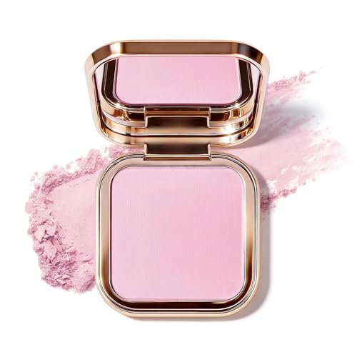 KYDA Baked Blush Powder - Matte & Shimmer Pink, Lightweight Buildable