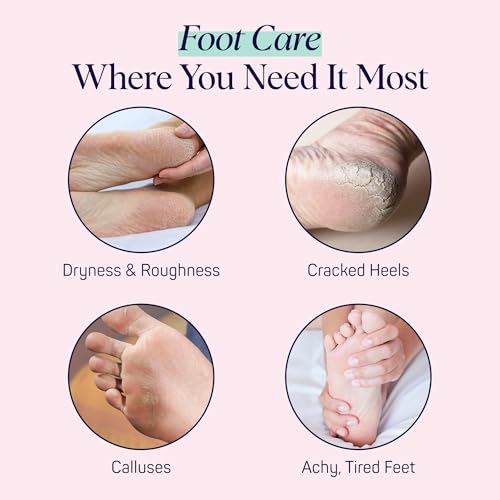SpaLife Moisturizing Foot Mask Socks with Tea Tree Oil - 4 Pack