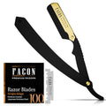 Facón Straight Razor Kit for Men with 100 Blades