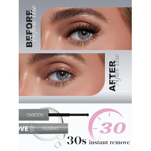 REUSE LASHES Nourish Cluster Lash Glue Remover, Just 30S Effectively Gentle Formula Eyelash Glue Remover for Lash Extensions Clusters Eyelash Adhesive Gel for Lash Clusters 5ML