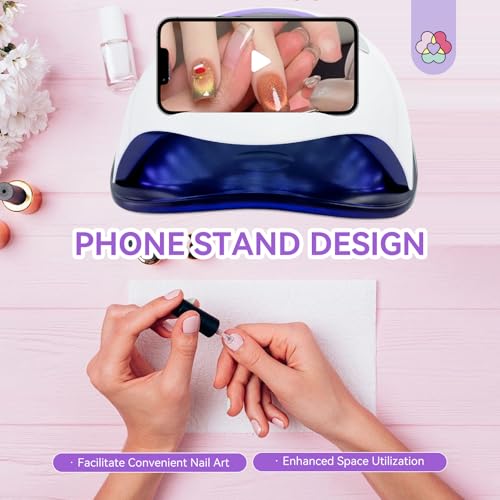 SAVILAND 300W U V LED Nail Lamp: Motion Sensor Nail Dryer Super Fast Curing U V Light SAVILAND Nail Face Mask for Nail Drill: Salon Clear Visibility & Comfortable Wear Full Face Mask Splash Resistant