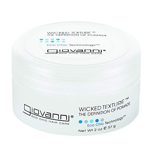 GIOVANNI Wicked Texture The Definition Of Pomade - Styling Hair Pomade, Helps to Shape Hair & Smooth Texture, Water Based Pomade that Washes Out Easily, Vegan, Paraben Free, Color Safe - 2 Oz