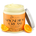 Magnesium Cream for Sleep - Topical Magnesium for Women, Muscle Relaxation, Calm, Moisturizing with Coconut Oil, Shea Butter & Hyaluronic Acid, 4.23 OZ, Safe for Kids (4.23 Ounce, Orange)