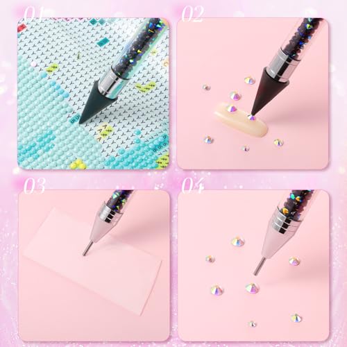 Tatuo Dual-Ended Rhinestone Picker Tool Kit – 2 Pcs Wax Pens