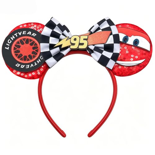 Red Car Mouse Ears Headband – Sequin Theme Park Costume