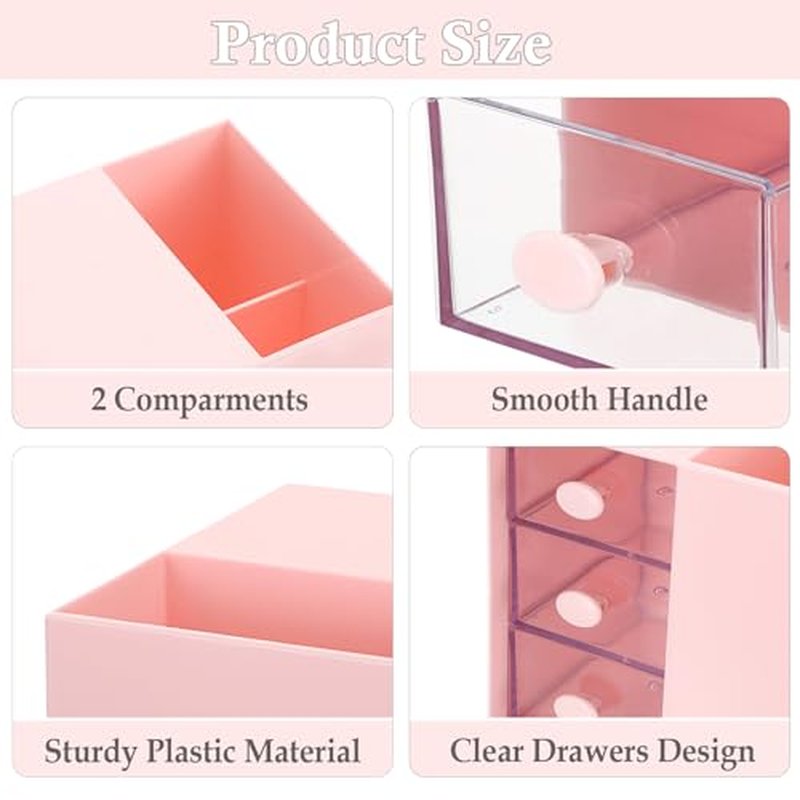 3-Tier Hair Accessories Organizer with Brush Holder