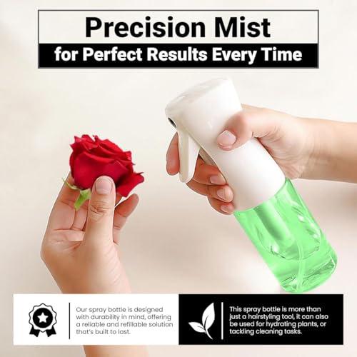 Continuous Mist Spray Bottle – Ultra Fine for Hair Styling, Salon