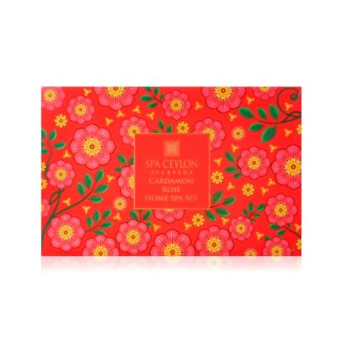 SPA CEYLON Cardamomrose Home Spe set | Spa Gifts | Pampering | Ayurvedic | All Natural | Mother's day gifting