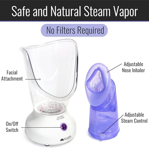 Mabis Steam Inhaler with Facial & Nasal Mask - 60ml