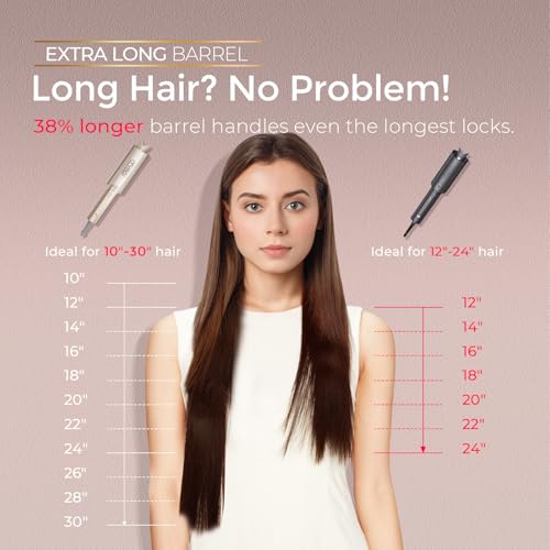TYMO CurlPro Plus 1" Automatic Curling Iron for Long Hair