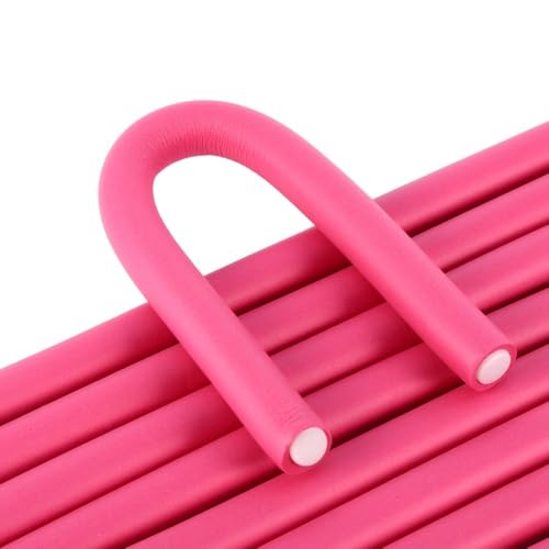 Set of 10 Soft Foam Bendy Hair Curlers for Heat-Free Styling, Flexible & Lightweight