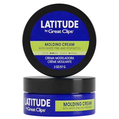 GREAT CLIPS LATITUDE Molding Cream | Hair Gel for Men | Low to Medium Hold + Low Shine | 2oz