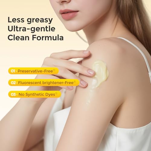 MATERN'ELLA Body Moisturizer with Egg Yolk Oil, Body Lotion natural Long-Lasting Hydration 48h with Squalane & Sodium Hyaluronate Cream Suitable for Sensitive Skin Fragrance Free Total 17.6 oz