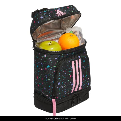 adidas Excel 2 Insulated Lunch Bag, Speckle Black/Bliss Pink, One Size