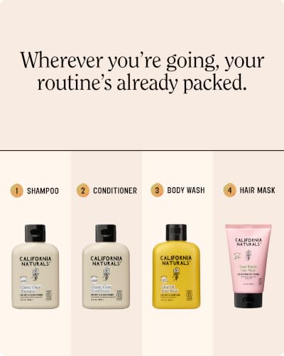 California Naturals Travel Size Hair & Body Care Kit, 3.4 oz