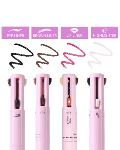 4 in 1 Makeup Pen - Eyeliner, Lip Liner, Eyebrow & Highlighter