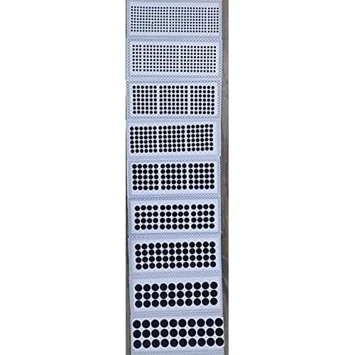 Premium Black Velvet Dot Bindi Tattoo Stickers Set of 9 Cards Adhesive Body Jewelry Bindis Bridal face belly Jewels Forehead decor (Black)