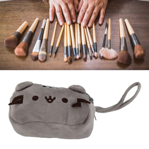 Kitten Motif Toiletry Bag, Cute, Stylish, Soft Canvas, Versatile, Cat Makeup Bag for Outings, Travel, Office