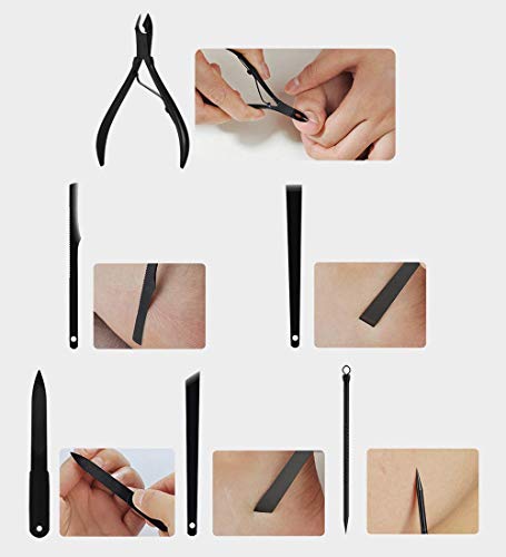 15-Piece Stainless Steel Nail Clippers Set with Case
