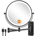 8" Lighted Wall Mounted Makeup Mirror - 1X/30X Magnification