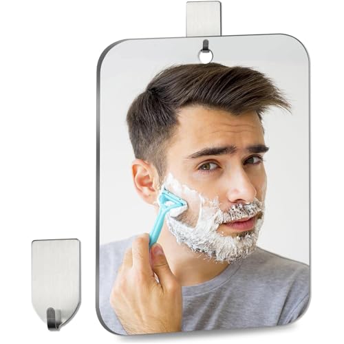 Fogless Shower Mirror 8x6 inch Shatterproof Shaving