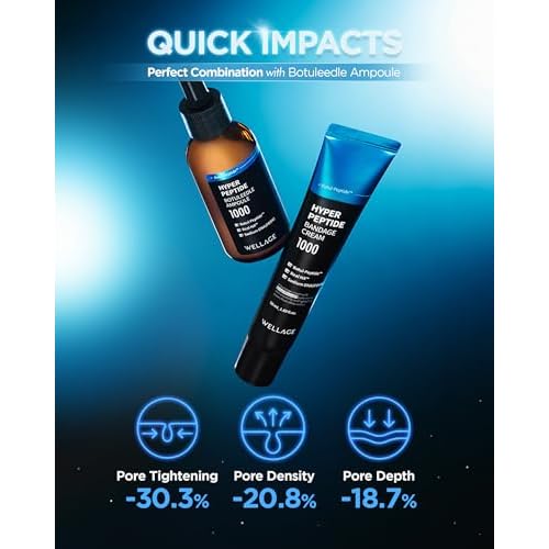 WELLAGE Hyper Peptide Bandage Cream - High-Peptide with Hypoallergenic Salmon DNA PDRN Panthenol Ceramide, Advanced Anti-Aging Korean Face Cream, Pore Elasticity, Plumping, Evens Texture, 1.69 oz