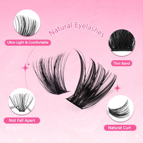 640Pc DIY Lash Extension Kit - 50D 100D Clusters, Bond & Seal