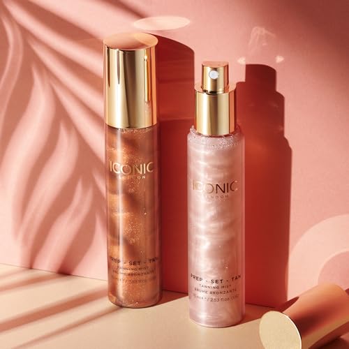 ICONIC LONDON Prep-Set-Tan Glow Shimmer Facial Tanning Mist 2.53 oz