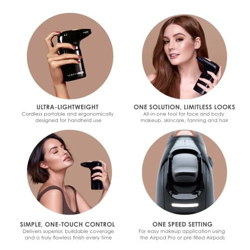 TEMPTU One Cordless Airbrush Makeup Kit with Compressor, 11-Piece Set