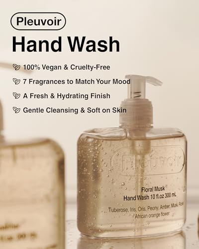 Pleuvoir Luxury Hand Wash - Jasmine Rose Cashmere Wood, 10 fl.oz