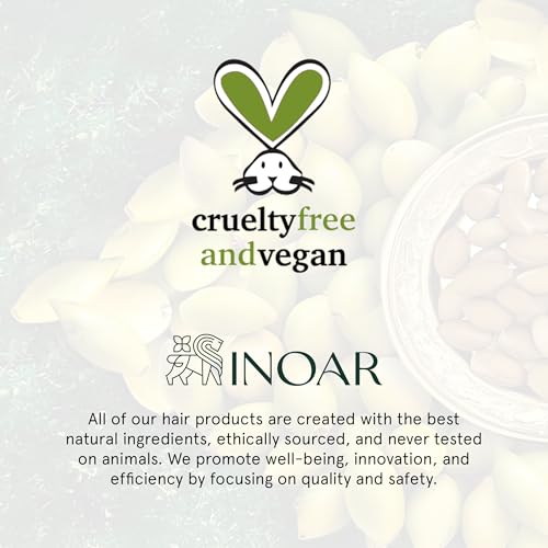 INOAR Argan Moist Shampoo with Moroccan Argan Oil for Deep Hydration, Shine & Softness, 33.8 Fl Oz