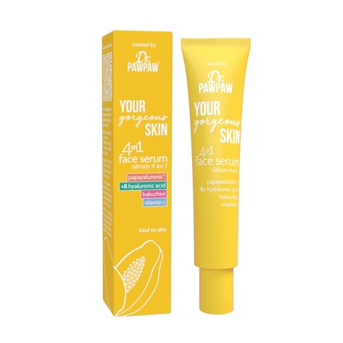 Dr. PawPaw Your Gorgeous Skin 4 In 1 Face Serum - Vitamin C Serum with Papayaluronic and Papaya Extract - Hyaluronic Acid Serum for Face - 1.01 oz
