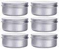6 Oz Aluminum Screw Lid Containers - 6 Pack