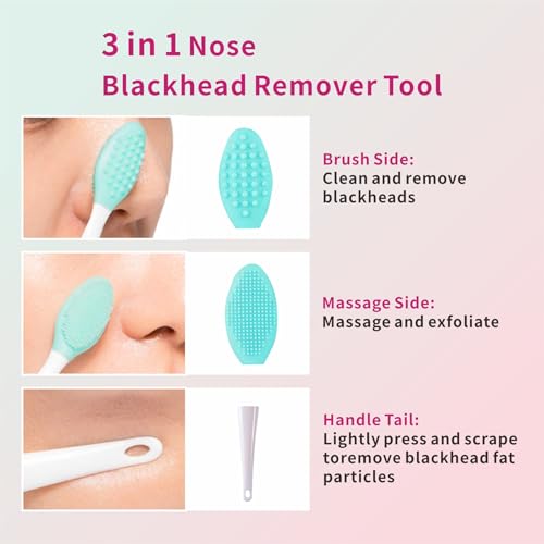 REVEX Blackhead Remover Tool Set - Silicone Pore Cleaner